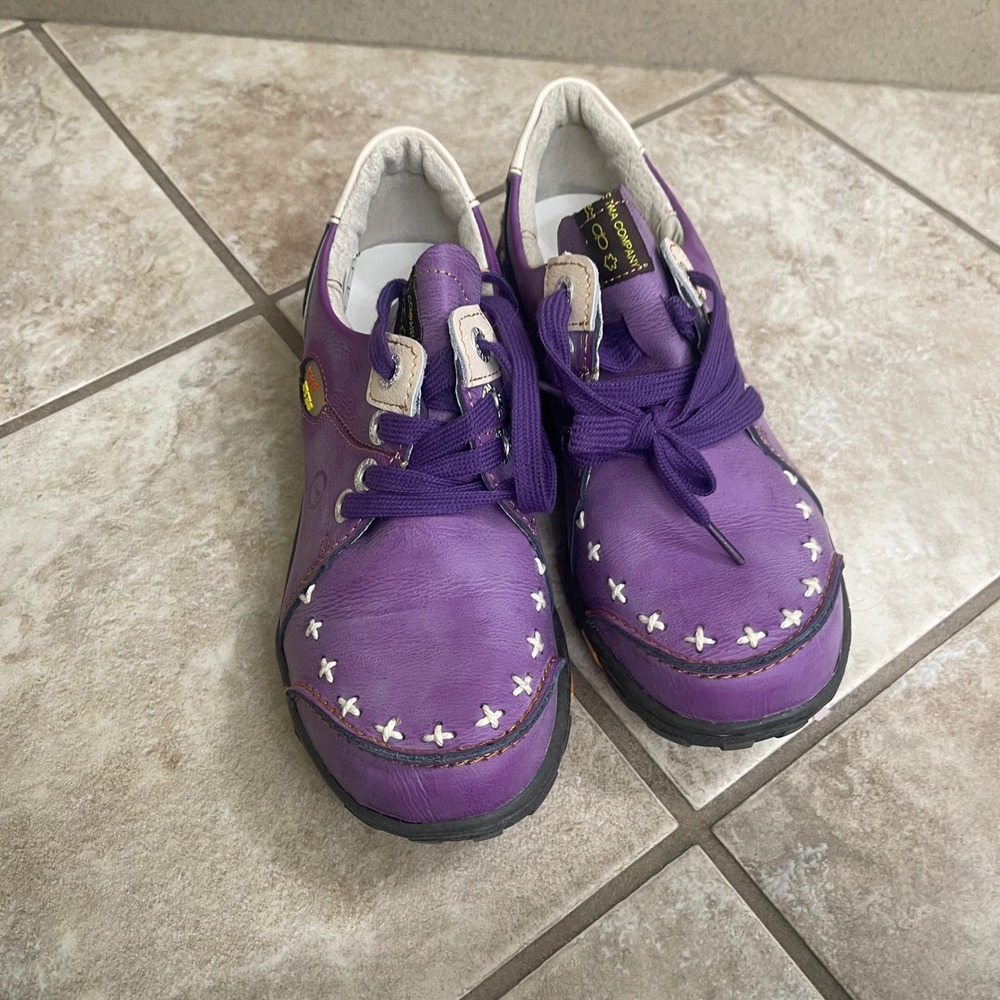 TMA Eyes Purple Lace Up Walking Shoes Sneakers Womens EUR 40usa 8.5-9 NEW - Picture 2 of 10